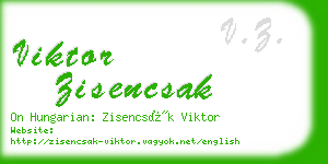 viktor zisencsak business card